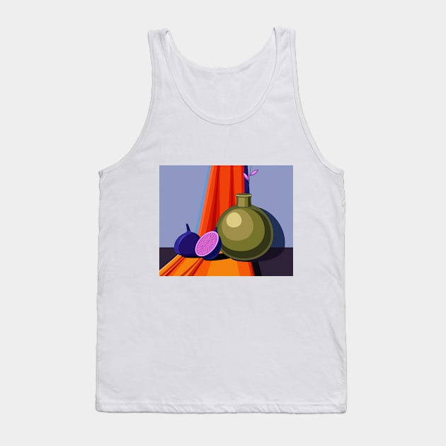 Bright still life with figs Tank Top by Gerchek